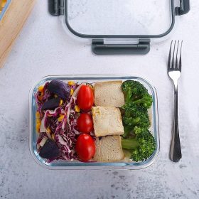 M MCIRCO 10-Pack,22 Oz Glass Meal Prep Containers,Glass Food Storage Containers with lids,Lunch Containers,Microwave, Oven, Freezer and Dishwasher 1